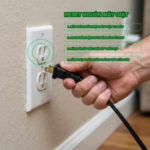 Tại sao máy giặt Electrolux EWF1024BDWA báo lỗi EH0? Cách xử lý nguồn điện
