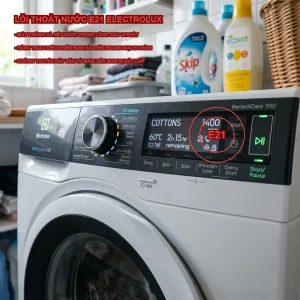 Nguyên nhân máy giặt Electrolux EWT1254DCWA báo lỗi E21