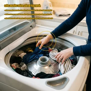 Cách khắc phục lỗi IE máy giặt LG FV1409S2W tại nhà hiệu quả